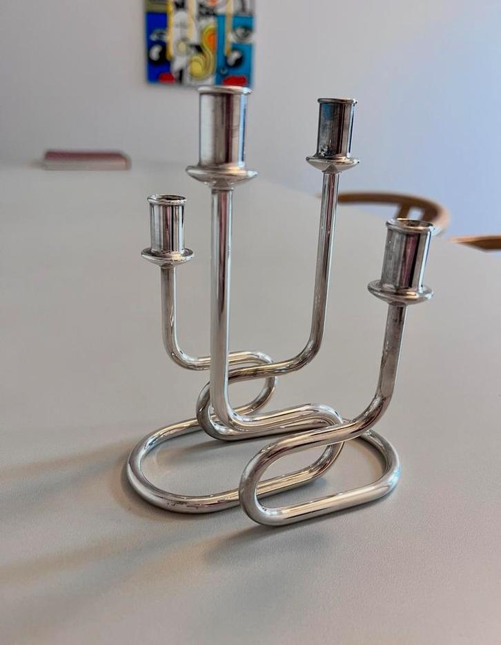 Sciolari-achtige stijl kandelaar x 2, Antiek en Kunst, Antiek | Kandelaars, Overige materialen, Ophalen of Verzenden