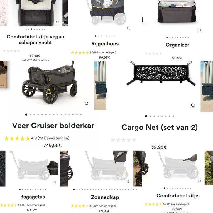 Veer bolderkar, Kinderen en Baby's, Overige Kinderen en Baby's, Gebruikt, Ophalen