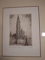 Ets tekening, Antiek en Kunst, Kunst | Etsen en Gravures, Ophalen, Ets