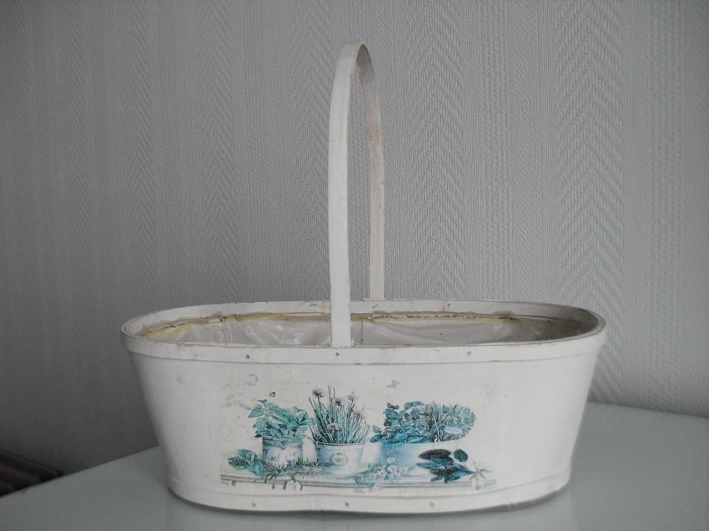 houten plantenmandje, Ophalen