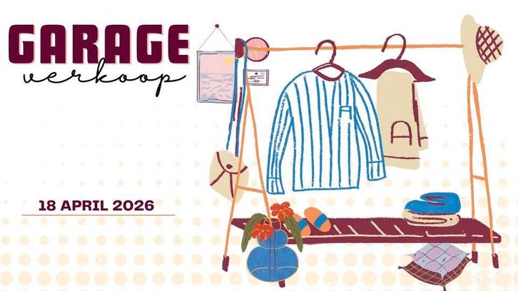 Jaarlijkse grote garageverkoop St-Gillis Dendermonde 18/4/26, Antiek en Kunst, Curiosa en Brocante, Ophalen