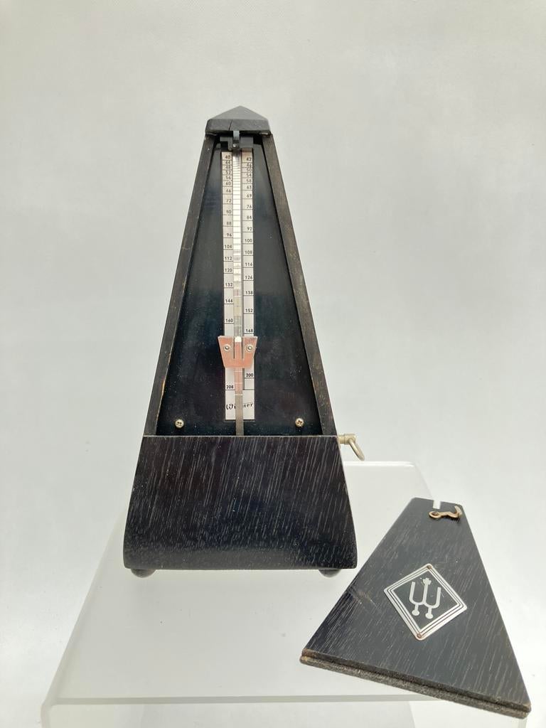 Oude metronoom Wittner, in gelakt hout (jaren ‘30), Ophalen of Verzenden