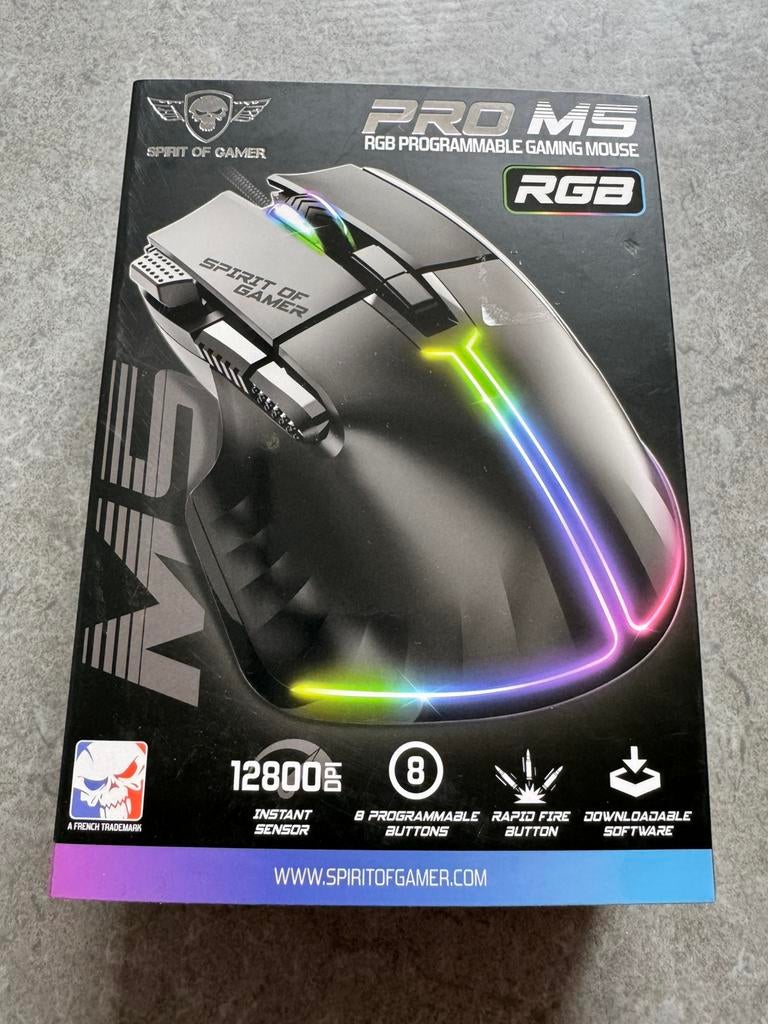 Nieuw gaming muis spirit of gamer, Ophalen of Verzenden, Zo goed als nieuw, Muis, Gaming muis