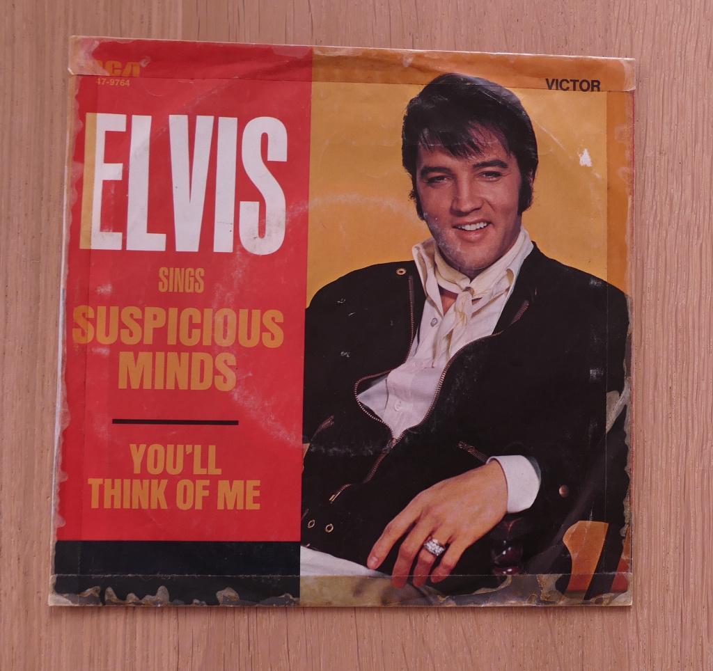 7"  Elvis  ‎– Suspicious Minds, Gebruikt, 7 inch, Single, Ophalen of Verzenden