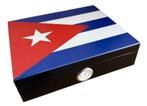 HUMIDOR CUBA VLAG  HYGOMETER AAN BUIJTENZIJDE AFLEESBAAR h39, Verzamelen, Rookartikelen, Aanstekers en Luciferdoosjes, Verzenden