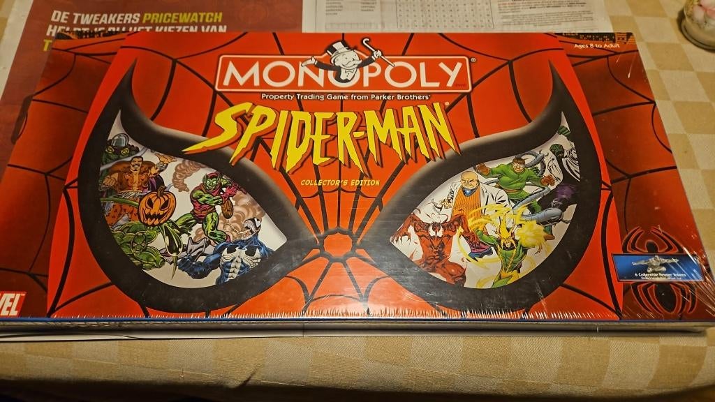 jeu de société seal Monopoly Spiderman Spiderman Monopoly, Trois ou quatre joueurs, Enlèvement ou Envoi, Neuf, Monopoly