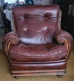 Fauteuil en cuir vintage, Maison & Meubles, Enlèvement, Cuir