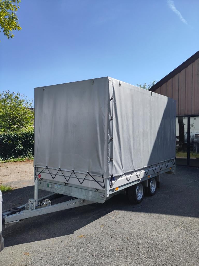 Aanhangwagen 2700kg dubbele as verlaagd rijbewijs BE., Ophalen