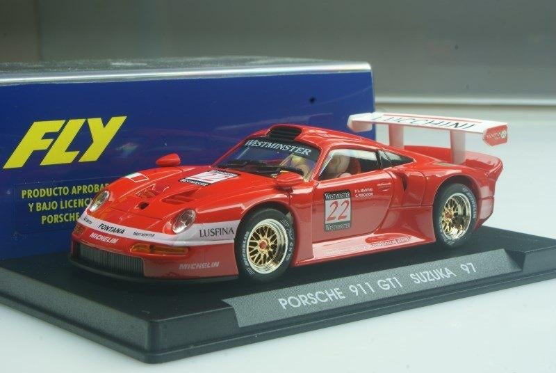 Fly Slotcar Porsche 911 GT1 Suzuka Luchini, Neuf, Autres marques, Électrique, Circuit