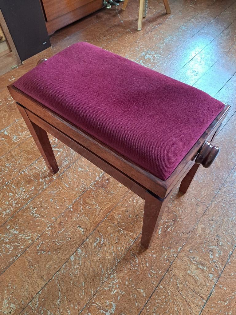 Pianostoel in perfecte staat, Ophalen, Zo goed als nieuw, Rechthoekig