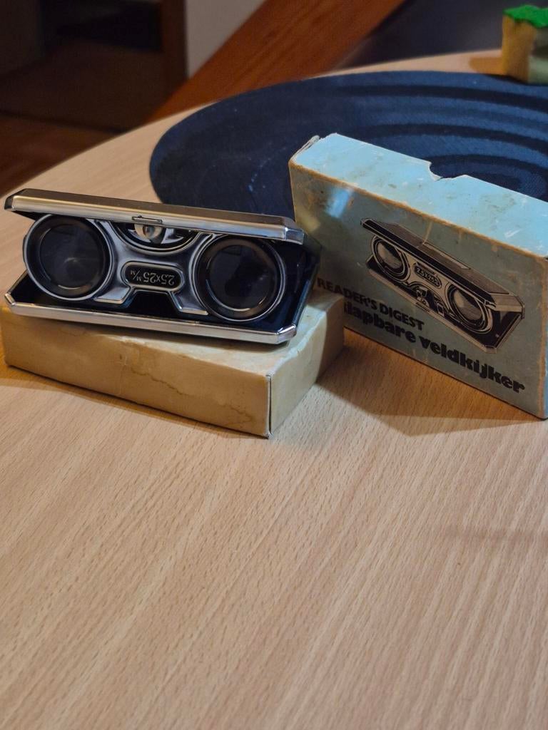 Reader's Digest 2,5x25mm vintage opvouwbare verrekijker, Ophalen of Verzenden