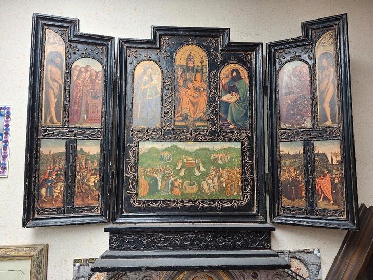 Een replica van het Lam Gods., Antiek en Kunst, Kunst | Schilderijen | Klassiek, Ophalen