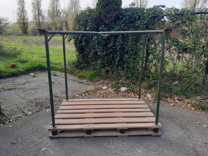 Palletstellingen palletkooien stapelbaar te koop, Doe-het-zelf en Bouw, Hout en Planken, Gebruikt, Pallet, Minder dan 200 cm, Minder dan 25 mm