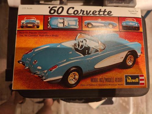 Revell '60 Corvette 1/25, Hobby en Vrije tijd, Modelbouw | Auto's en Voertuigen, Zo goed als nieuw, Auto, Groter dan 1:32, Revell