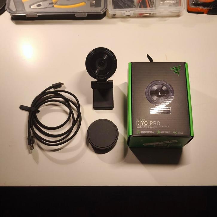 Razer Kiyo Pro – Zo goed als nieuw met doos & accessoires, Computers en Software, Webcams, Zo goed als nieuw, Bedraad, MacOS, Windows