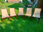 stoelen, Huis en Inrichting, Vijf, Zes of meer stoelen, Gebruikt, Vintage, Bruin