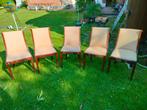 stoelen, Vijf, Zes of meer stoelen, Gebruikt, Vintage, Bruin