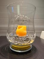 XL DECORATIEVE VAAS MET TOEBEHOREN, Huis en Inrichting, Woonaccessoires | Vazen, Ophalen, Overige kleuren, Minder dan 50 cm, Glas