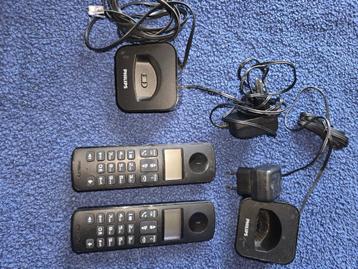 Téléphone fixe portable Philips, Enlèvement, Comme neuf