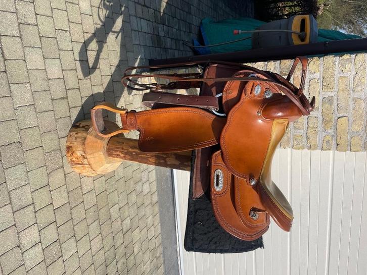 Equiflex Continental Westernzadel, Dieren en Toebehoren, Paarden en Pony's | Zadels, Zo goed als nieuw, Western, Ophalen