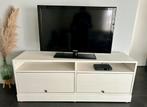 Zeer goede staat wit tv meubel hout Ikea met schuifdeuren, Huis en Inrichting, Ophalen, Gebruikt, Overige houtsoorten