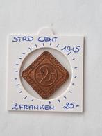 Belgie Gent 2 Franken 1915  MOOI !!!geres erwin, Postzegels en Munten, Ophalen of Verzenden