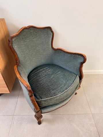 Stoeltje groen-blauw beschikbaar voor biedingen