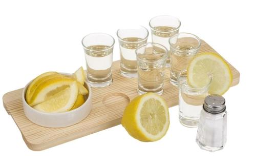 Tequilla serveerset, Verzamelen, Glas en Drinkglazen, Nieuw, Borrel- of Shotglas, Ophalen of Verzenden