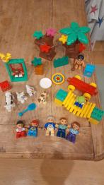 Duplo speeltuin, natuur, dieren en verschillende figuurtjes, Ophalen, Zo goed als nieuw, Losse stenen, Duplo