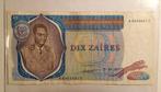 Zaïre,10 zaïres ,27-10-1977,  Mobutu mooi biljet, Postzegels en Munten, Verzenden