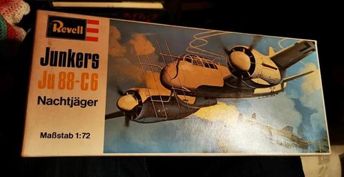 Junkers Ju-88C-6c Nachtjäger (nachtjager) Revell vintage kit, Hobby en Vrije tijd, Modelbouw | Vliegtuigen en Helikopters, Zo goed als nieuw