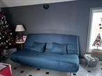 Canapé lit Baxter, matelas confort bultex, Bleu, Neuf