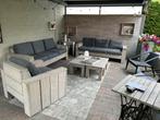 Loungeset supersterk supercomfy, Tuin en Terras, Ophalen, Zo goed als nieuw, Steigerhout, Loungeset