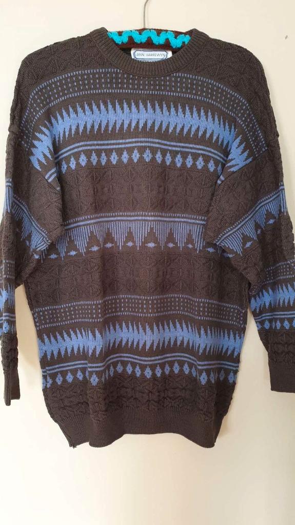 Vintage retro jaren 80 90 trui heren, Belgisch, Ann Harrewyn, Vêtements | Hommes, Pulls & Vestes, Gris, Enlèvement