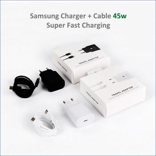 Samsung Adapter 45w + Cable = Super Fast Charging - 7 euro, Telecommunicatie, Mobiele telefoons | Telefoon-opladers, Nieuw, Samsung