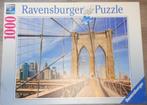 ravensburger puzzel 1000 stukjes op de brooklyn bridge, Ophalen of Verzenden, Zo goed als nieuw