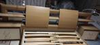 2 persoonsbed met nachtkastjes, Huis en Inrichting, Ophalen, Gebruikt, Beige, Tweepersoons