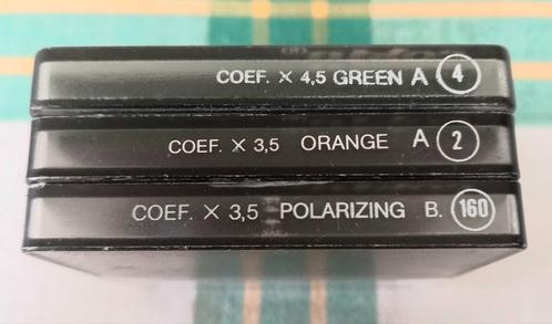 COKIN voorzet FILTERHOUDER 52mm. +1x pola.+1x oranj.+1x groe, Audio, Tv en Foto, Foto | Filters, Zo goed als nieuw, Polarisatiefilter