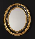Joli miroir biseauté., Antiquités & Art, Antiquités | Miroirs, Ovale, Enlèvement ou Envoi