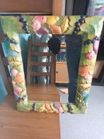 Miroir de belle taille avec son cadre coloré, Ophalen, Gebruikt, Rechthoekig