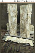 Belle cheminée rococo en marbre Calacatta d'Oro Pompadour, Enlèvement ou Envoi