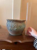 Keramische vaas met patroon, Tuin en Terras, Bloempotten, Ophalen, Zo goed als nieuw