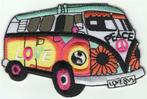 Volkswagen Minibus Peace Love stoffen opstrijk patch embleem, Envoi, Neuf