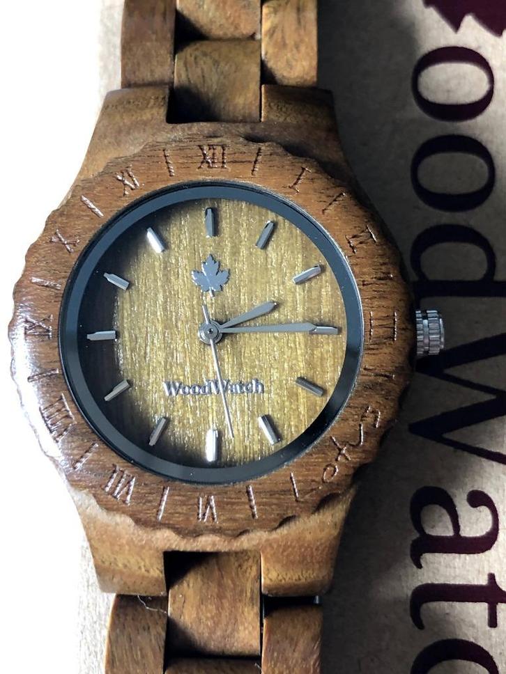 Woodwatch Lotus Sandal dameshorloge, Handtassen en Accessoires, Horloges | Dames, Zo goed als nieuw, Polshorloge, Overige merken