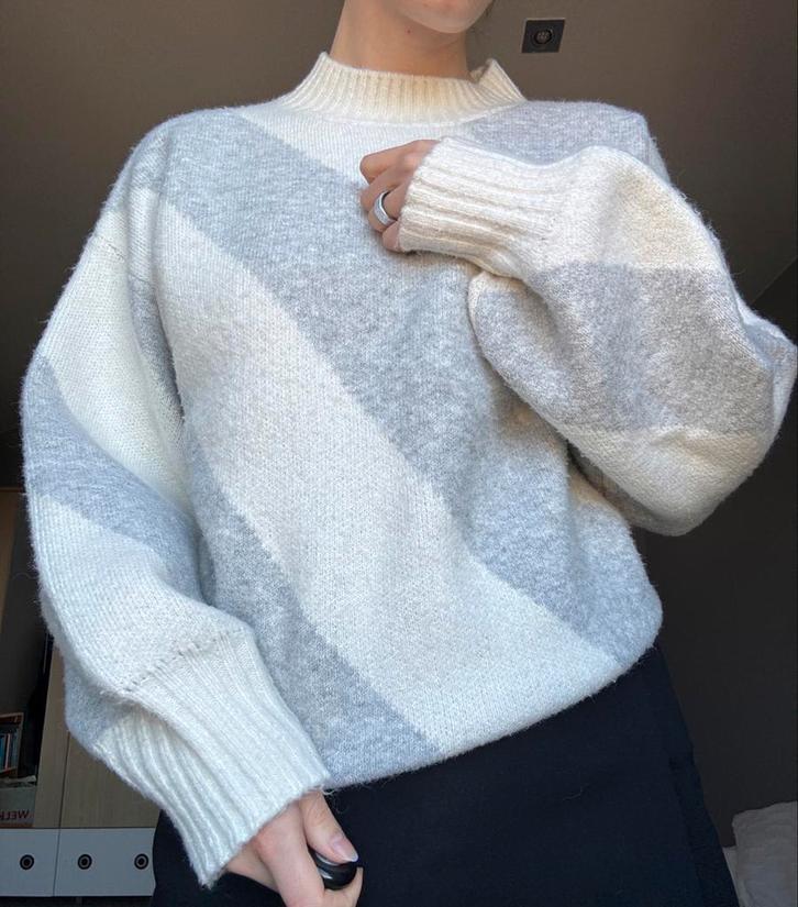 knit turtleneck knitted trui pull lola&liza oversized, Kleding | Dames, Truien en Vesten, Zo goed als nieuw, Maat 46/48 (XL) of groter