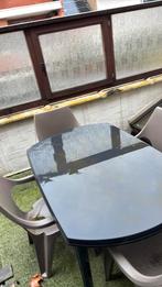 Tuintafel en stoel om weg te geven., Tuin en Terras, Ophalen, Gebruikt, Plastic