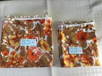 2 belles pièces de tissu pour rideaux pour seulement 5 euros