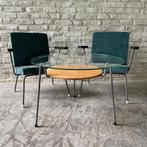 Wim Rietveld fauteuils met salontafel vintage design, Ophalen, Vintage design, Minder dan 75 cm, Zo goed als nieuw