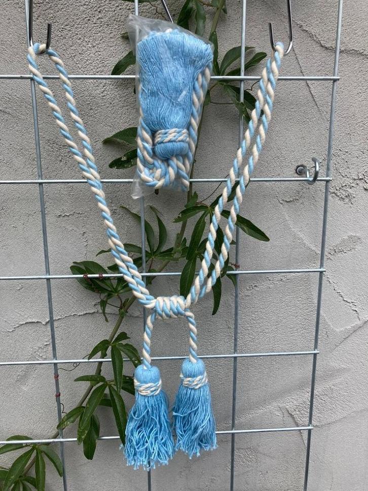 EMBRASSE MET DUBBELE FLOS LT BLAUW NIEUW, Huis en Inrichting, Woonaccessoires | Overige, Nieuw, Verzenden