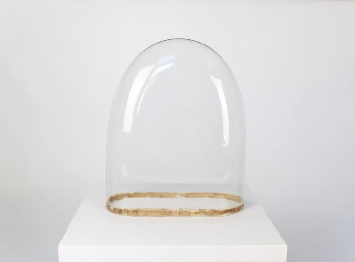 antieke glazen stolp, mondgeblazen, Antiek en Kunst, Antiek | Glaswerk en Kristal, Ophalen
